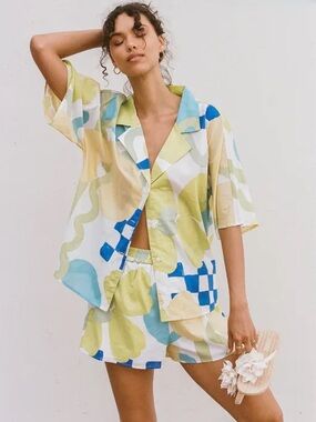 Sabo Seona Shorts and Top Set in Yellow